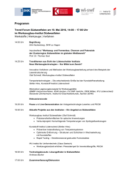 Programm - IFU Lüdenscheid