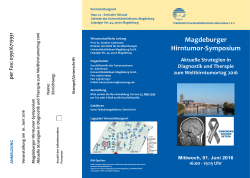 Programm - Tumorzentrum Magdeburg