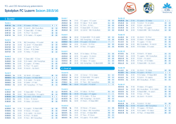 Spielplan FC Luzern Saison 2015/16