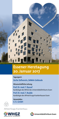 Essener Herztagung 20. Januar 2017