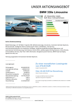 Aktionsangebot - BMW Hanko/Hakvoort