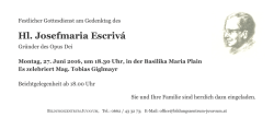 Hl. Josefmaria Escriv&aacute; - Bildungszentrum Juvavum