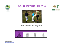 schnupperkurs 2016 - Golfschule Bayer Home