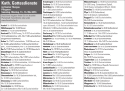 Gottesdienstplan