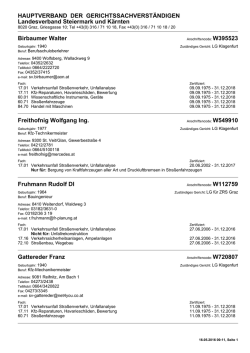 Druckansicht - Hauptverband