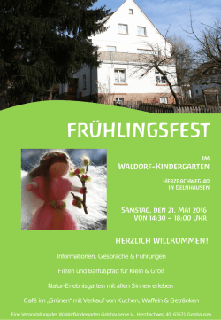 Tag der offenen Tür mit Ostermarkt im Waldorf
