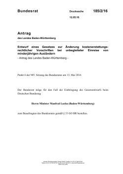 Bundesrat 185/2/16 Antrag