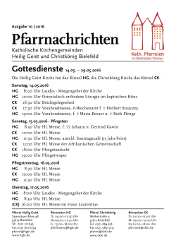die Pfarrnachrichten 10/16 (pdf-Version)
