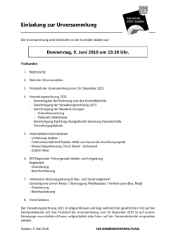Einladung