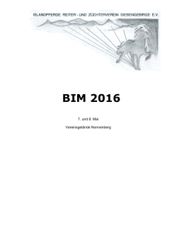 BIM 2016 - IPZV Siebengebirge