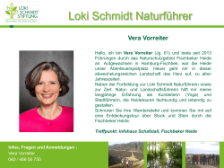 Vera Vorreiter - Loki Schmidt Stiftung