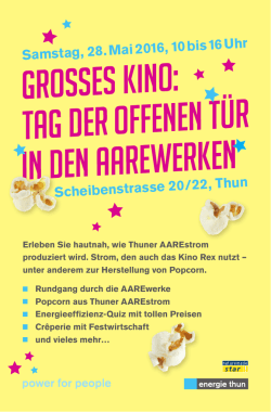Samstag, 28. Mai 2016, 10 bis 16 Uhr
