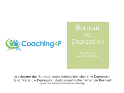 Burnout vs. Depression - binz