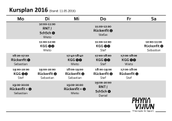 Kursplan 2016 - Physio
