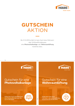 gutschein - Haas Fertigbau