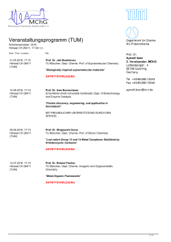 Veranstaltungsprogramm (TUM)