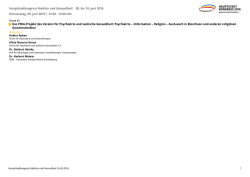 Hauptstadkongress Medizin und Gesundheit 08. bis 10. Juni 2016