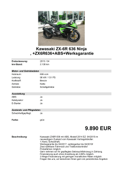 Detailansicht Kawasaki ZX-6R 636 Ninja €,€+ZX6R636