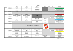 Aktueller Schwimmstundenplan – Version 2/2016-2017