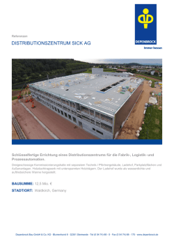 distributionszentrum sick ag
