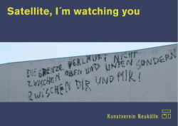 Satellite, I´m watching you