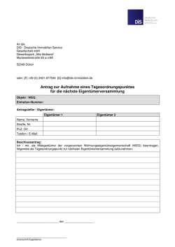 DIS_ Antrag Aufnahme Tagesordnungspunkt ETV_02.2014