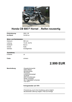 Detailansicht Honda CB 600 F Hornet €,€Reifen
