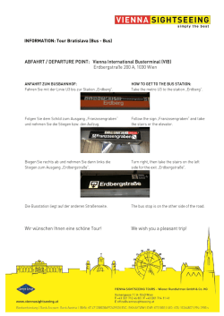 INFORMATION: Tour Bratislava (Bus - Bus)