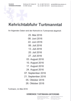 Daten - Gemeinde Turtmann