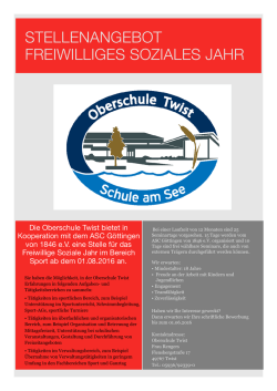 Ein Stellenangebot der Oberschule Twist!