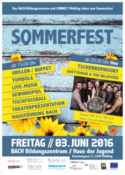 BACH connect Sommerfest 2016