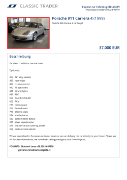 Porsche 911 Carrera 4 (1999) 37.000 EUR