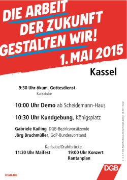 Plakat Kassel - DGB Nordhessen