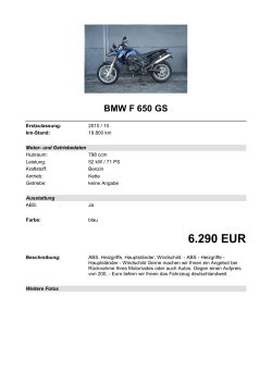 Detailansicht BMW F 650 GS