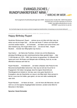 Happy Birthday Rupert