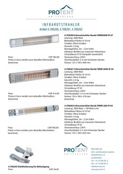 infrarotstrahler - Pro-Tent