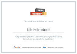 Digital Garage Certificate