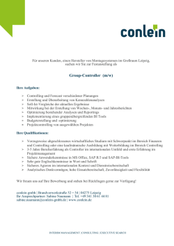 Group-Controller (m/w)
