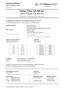 Si-Pulver 0-200 - RW silicium GmbH
