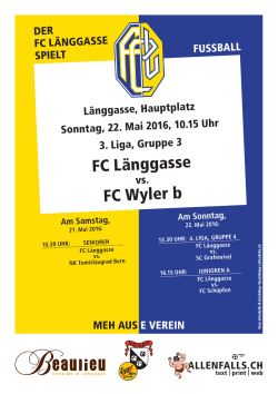 Flyer - FC Länggasse