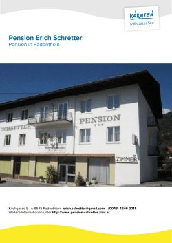 Pension Erich Schretter in Radenthein