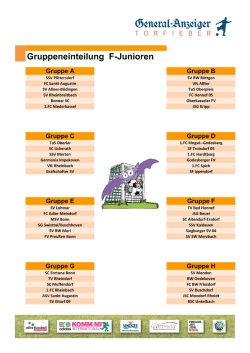 Gruppeneinteilung F-Junioren - General