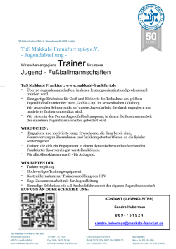 Jugend - Fu&szlig;ballmannschaften