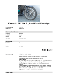 Detailansicht Kawasaki GPZ 500 S €,€Ideal für A2