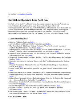 Herzlich willkommen beim AsKI e.V.