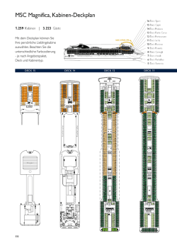 Deckplan MSC Magnifica
