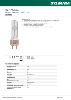 SA HSI-T 70W/WDL UVS G12 SLV - havells