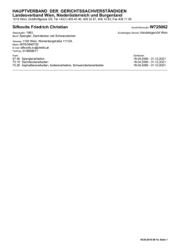 HAUPTVERBAND DER GERICHTSSACHVERSTÄNDIGEN