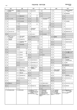 学校の年間行事をPDF化しました。