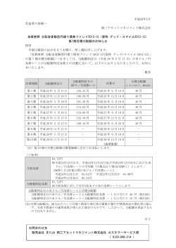 平成28年5月 受益者の皆様へ 岡三アセットマネジメント株式会社 為替